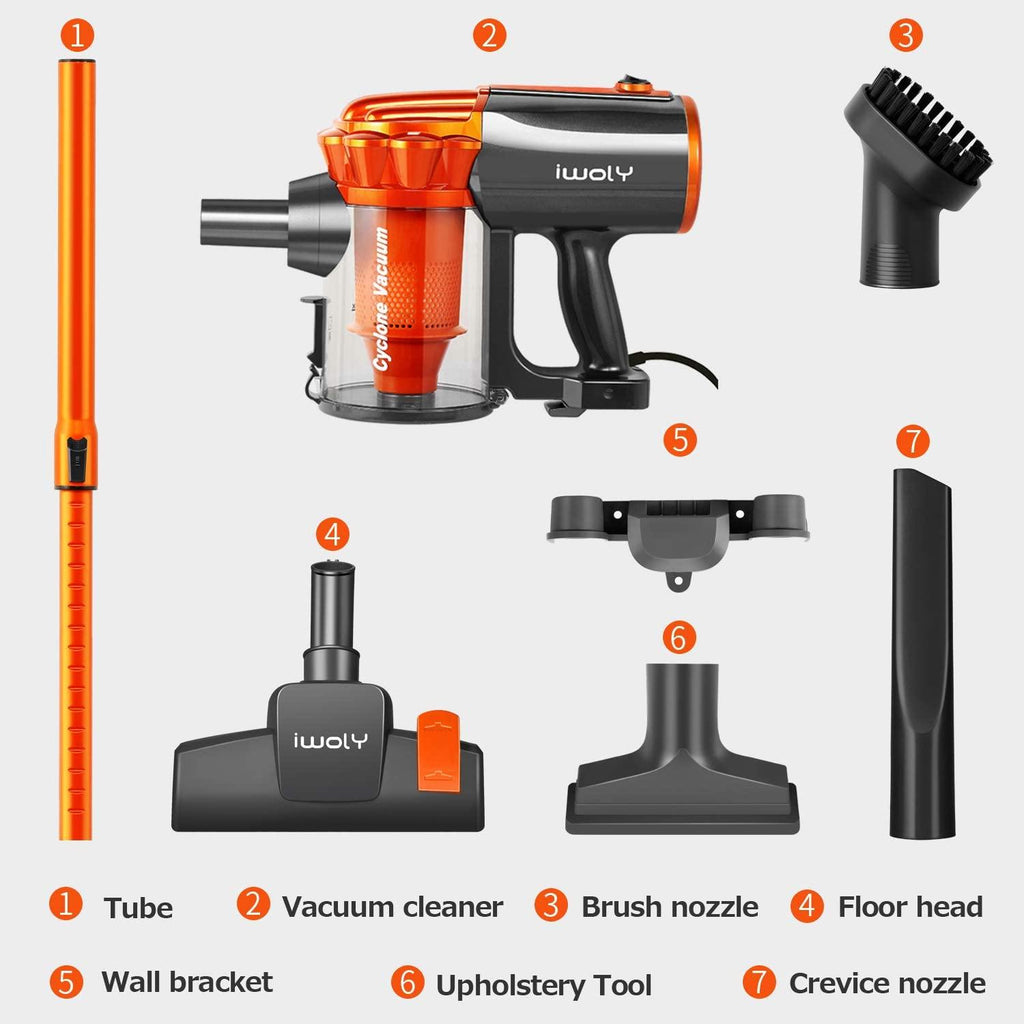 iwoly V600 Vacuum Cleaner-Orange - Iwoly
